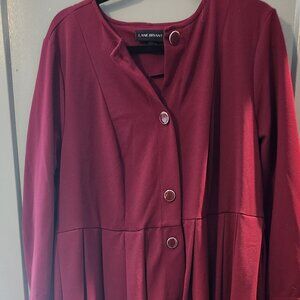 Maroon Professional Business Dress